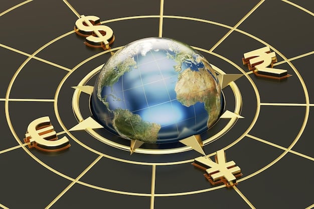 A stylized image depicting a globe with various financial symbols orbiting around it, emphasizing the global interconnectedness of financial markets.