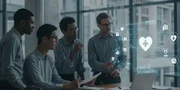 Professionals discussing 2025 employer health benefits changes