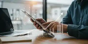 Person reviewing credit score optimization strategies on a tablet for 2025