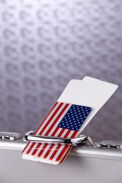 A close-up of a U.S. passport with a U.S. flag in the background, surrounded by financial documents. This symbolizes international tax compliance and legal requirements for foreigners in the U.S.