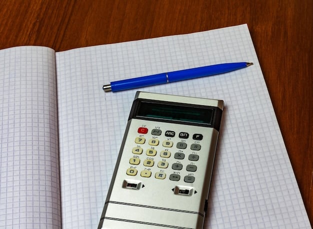 A focused image of a calculator on top of financial documents, with a pen pointing towards a specific calculation related to the death pension amount. The image has a professional and serious tone, highlighting the need for accuracy in financial planning.