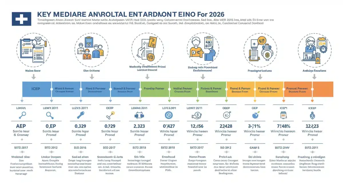Medicare Advantage 2026 enrollment period timeline graphic