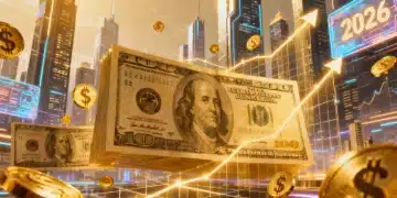 Illustration of dividend growth and passive income from US stocks in 2026