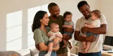 Parents with infants and toddlers, reflecting new parental leave benefits