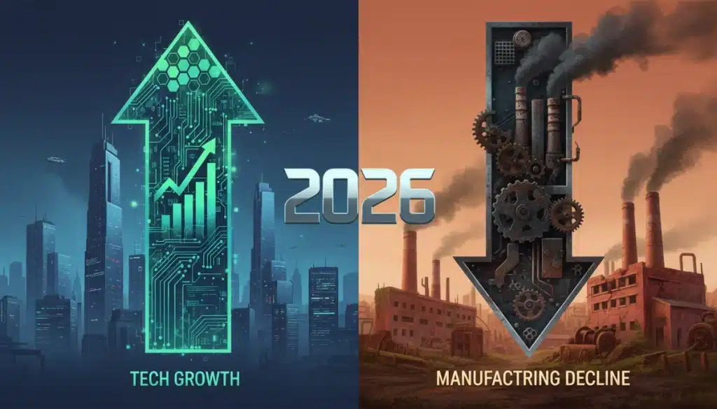 2026 Job Market: Tech Growth vs. Manufacturing Decline