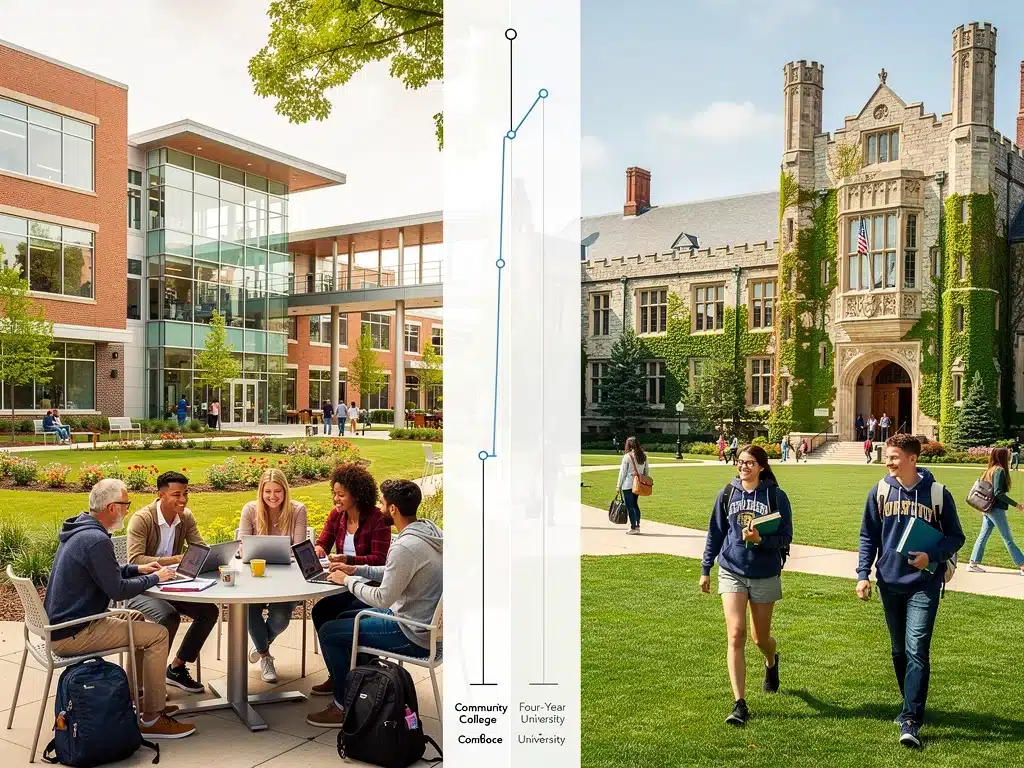 Community College vs. University: 2026 Cost-Benefit Analysis for US Students