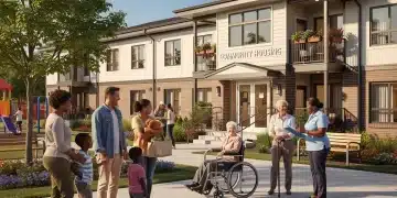 Diverse community benefiting from federal housing assistance programs