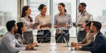 Top 5 In-Demand Certifications for 2026: Boost Your US Career Professionals discuss future career growth with in-demand certifications for 2026