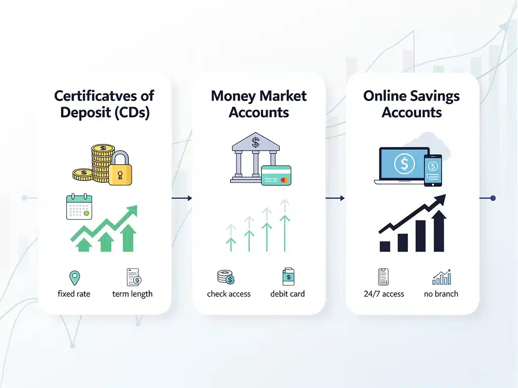 Comparison of various high-yield savings options for emergency funds