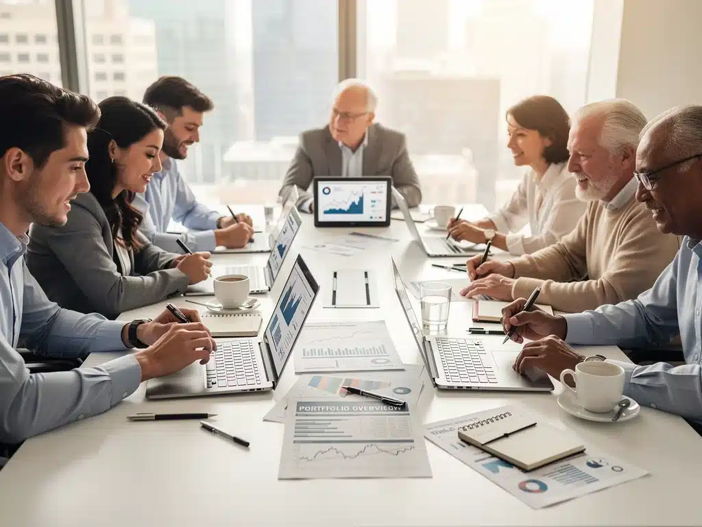 Investors discussing REIT investment strategies and portfolio diversification
