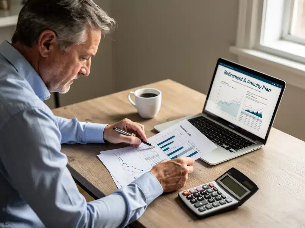 Individual making informed decisions about retirement annuities