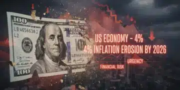 US dollar bill eroding, symbolizing 2026 inflation and savings erosion